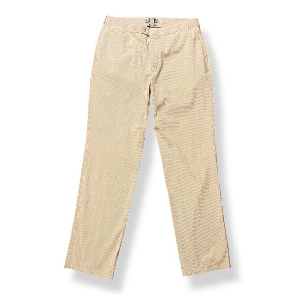 Peter Millar Men's Size 36 Natual Seersucker Chino Pants Golf Preppy Lightweight - Picture 2 of 7